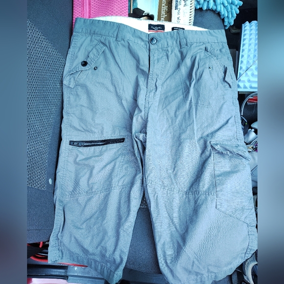 Pierre Cardin Gray Regular Fit Shorts - Picture 1 of 6